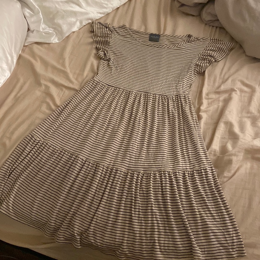 striped babydoll dress